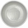 GET Enterprises GET P-83-DVG Pottery Market 8" Coupe Glazed Grey Plate With White Trim - 24/Case -Acopa Shop 2049142