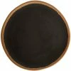 GET Enterprises GET P-90-BR Pottery Market 9" Coupe Glazed Brown Plate With Clay Trim - 12/Case -Acopa Shop 2049143