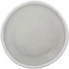 GET Enterprises GET P-90-DVG Pottery Market 9" Coupe Glazed Grey Plate With White Trim - 12/Case
