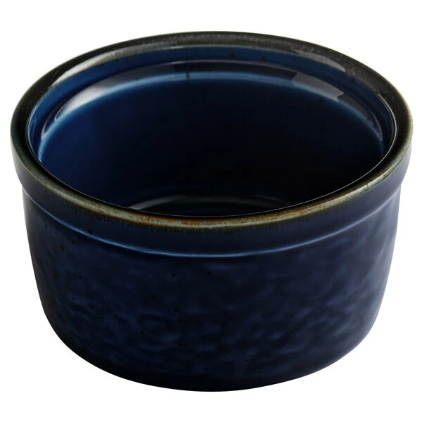 Acopa Keystone 4 Oz. Azora Blue Stoneware Ramekin - 72/Case 4 Acopa Keystone 4 Oz. Azora Blue Stoneware Ramekin - 72/Case - Image 2