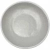 GET Enterprises GET P-101-DVG Pottery Market 10 1/2" Glazed Grey Coupe Melamine Plate With White Trim - 12/Case 1 GET Enterprises GET P-101-DVG Pottery Market 10 1/2" Glazed Grey Coupe Melamine Plate With White Trim - 12/Case -Acopa Shop 2080328