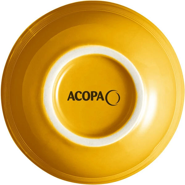 Acopa Capri 8 Oz. Mango Orange Stoneware Bouillon - 36/Case 5 Acopa Capri 8 Oz. Mango Orange Stoneware Bouillon - 36/Case - Image 3