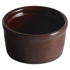 Acopa Keystone 4 Oz. Chestnut Stoneware Ramekin - 6/Case -Acopa Shop 2103609