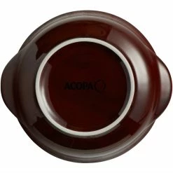 Acopa Keystone 13 Oz. Chestnut Stoneware Onion Soup Crock - 6/Case -Acopa Shop 2104854