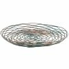 Front Of The House BPT029PTI22 Patina 12" Hand-Painted Fused Iron Round Plate / Basket - 6/Case