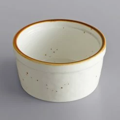 Acopa Keystone 4 Oz. Vanilla Bean Stoneware Ramekin - 6/Case -Acopa Shop 2140311