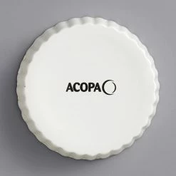 Acopa Keystone 6 Oz. Vanilla Bean Stoneware Souffle / Creme Brulee Dish - 6/Case -Acopa Shop 2140319