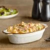 Acopa Keystone 18 Oz. Vanilla Bean Stoneware Oval Baker / Casserole Dish - 6/Case -Acopa Shop 2140469