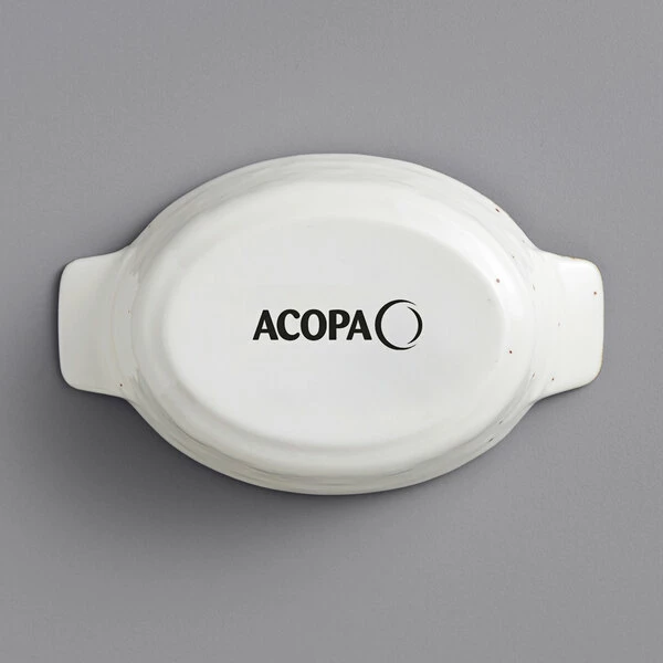 Acopa Keystone 4 Oz. Vanilla Bean Stoneware Mini Rarebit Dish - 48/Case 5 Acopa Keystone 4 Oz. Vanilla Bean Stoneware Mini Rarebit Dish - 48/Case - Image 3