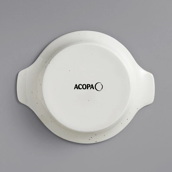 Acopa Keystone 13 Oz. Vanilla Bean Stoneware Shirred Egg Casserole Dish - 6/Case 5 Acopa Keystone 13 Oz. Vanilla Bean Stoneware Shirred Egg Casserole Dish - 6/Case - Image 3