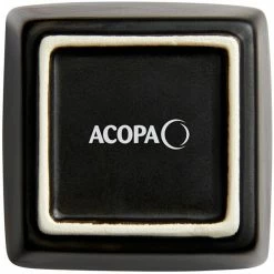 Acopa 4 Oz. Matte Black Square Stoneware Sauce Cup - 36/Case -Acopa Shop 2168554