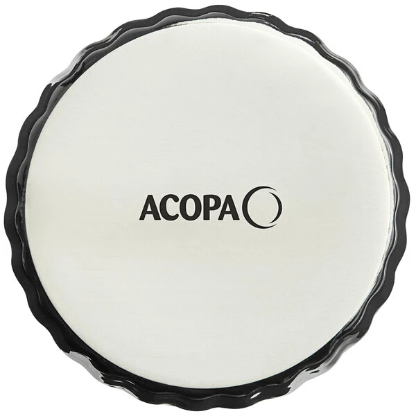 Acopa 8 Oz. Round Glossy Black Fluted Stoneware Souffle / Creme Brulee Dish - 36/Case 5 Acopa 8 Oz. Round Glossy Black Fluted Stoneware Souffle / Creme Brulee Dish - 36/Case - Image 3