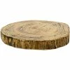 Front Of The House SPT049NAW20 ROOT 12" Round Natural Wood Serving Board - 2/Case