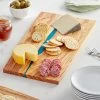 American Metalcraft OWP18 18" X 10" X 5/8" Rectangular Olive Wood Serving Board With Blue Polyresin Streak