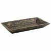 Front Of The House DAP005PWW23 9" X 4 1/2" Rectangular Palm Wood Plate - 12/Case -Acopa Shop 2175865