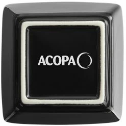 Acopa 4 Oz. Glossy Black Square Stoneware Sauce Cup - 12/Pack -Acopa Shop 2177502