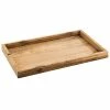 Cal-Mil 1367-10-99 Madera Rustic Pine 12" X 9 3/4" X 1 1/4" Serving Tray