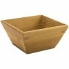 Front Of The House DSD026BBB23 Kyoto 4 Oz. Square Natural Bamboo Bowl - 12/Case