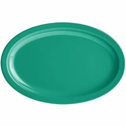 Acopa Foundations 12 3/4" X 8 1/2" Assorted Colors Narrow Rim Melamine Oval Platter - 72/Case -Acopa Shop 2189197