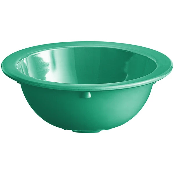 Acopa Foundations 13 Oz. Green Narrow Rim Melamine Grapefruit Bowl - 12/Case 4 Acopa Foundations 13 Oz. Green Narrow Rim Melamine Grapefruit Bowl - 12/Case - Image 2