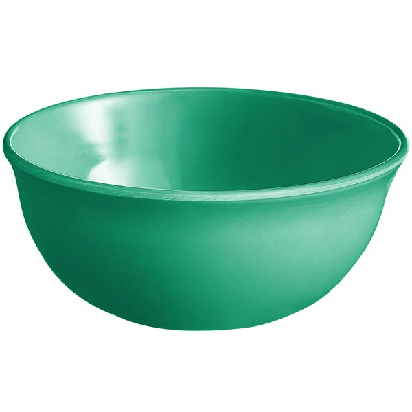 Acopa Foundations 15 Oz. Green Melamine Nappie Bowl - 12/Case 4 Acopa Foundations 15 Oz. Green Melamine Nappie Bowl - 12/Case - Image 2