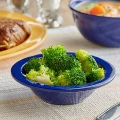 Acopa Foundations 4 Oz. Blue Narrow Rim Melamine Fruit Dish - 12/Case