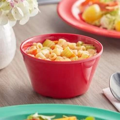 Acopa Foundations 8 Oz. Red Melamine Bouillon - 12/Case