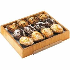 Cal-Mil 1339-60 Bamboo 16" X 11" Display Tray -Acopa Shop 2199305