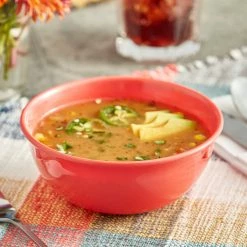 Acopa Foundations 15 Oz. Orange Melamine Nappie Bowl - 12/Case