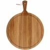 Boska USA Corp Boska Friends 15 3/4" Large Round European Oak Serving Board With Handle