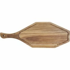 International Tableware 20 3/4" X 7 1/2" Octagonal Acacia Wood Serving Board