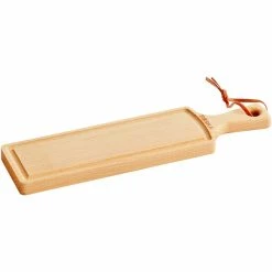 Boska USA Corp Boska Friends 11 13/16" X 3 3/16" Small Beech Wood Serving Board With Handle -Acopa Shop 2256798