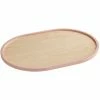 Cal-Mil Blonde 16" X 22" Maple Wood Serving Tray With Blush Colored Rim -Acopa Shop 2258542