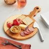 Acopa 10" Round Acacia Wood Serving Board With 5" Handle -Acopa Shop 2279576