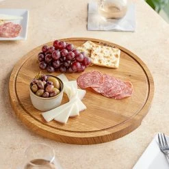 Boska USA Corp Boska Friends 13 7/16" Large Round European Oak Serving Board