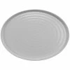 GET Enterprises GET Roca Glazed 16" X 12" White Melamine Oval Platter - 6/Case -Acopa Shop 2299278