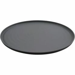 GET Enterprises GET Roca Matte 20" X 16" Black Melamine Oval Platter - 3/Case