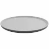 GET Enterprises GET Roca Matte 16" X 12" Gray Melamine Oval Platter - 6/Case -Acopa Shop 2299281