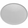 GET Enterprises GET Roca Glazed 20" X 16" White Melamine Oval Platter - 3/Case