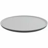 GET Enterprises GET Roca Matte 20" X 16" Gray Melamine Oval Platter - 3/Case