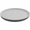 GET Enterprises GET Roca Matte 11" Gray Melamine Round Plate - 12/Case