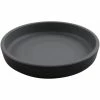 GET Enterprises GET Roca Matte 5" Black Melamine Round Plate - 48/Case -Acopa Shop 2299290