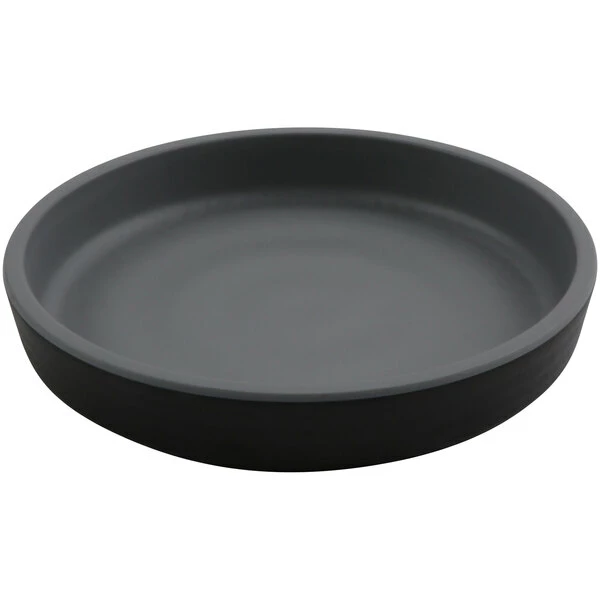 GET Enterprises GET Roca Matte 5" Black Melamine Round Plate - 48/Case 3 GET Enterprises GET Roca Matte 5" Black Melamine Round Plate - 48/Case