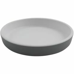 GET Enterprises GET Roca Matte 5" Gray Melamine Round Plate - 48/Case