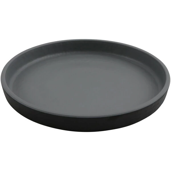 GET Enterprises GET Roca Matte 7" Black Melamine Round Plate - 24/Case 3 GET Enterprises GET Roca Matte 7" Black Melamine Round Plate - 24/Case