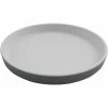 GET Enterprises GET Roca Matte 7" Gray Melamine Round Plate - 24/Case