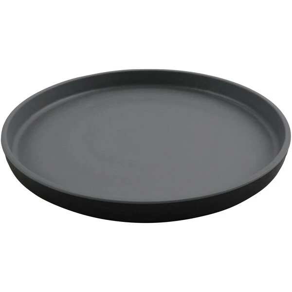 GET Enterprises GET Roca Matte 9" Black Melamine Round Plate - 12/Case 3 GET Enterprises GET Roca Matte 9" Black Melamine Round Plate - 12/Case