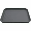 GET Enterprises GET Roca Matte 12" X 8" Black Melamine Rectangular Plate - 12/Case -Acopa Shop 2299311
