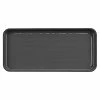 GET Enterprises GET Roca Glazed 13" X 6" Gray Melamine Rectangular Plate - 12/Case -Acopa Shop 2299373
