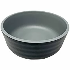GET Enterprises GET Roca Matte 15 Oz. Black Melamine Soup / Salad Bowl - 24/Case